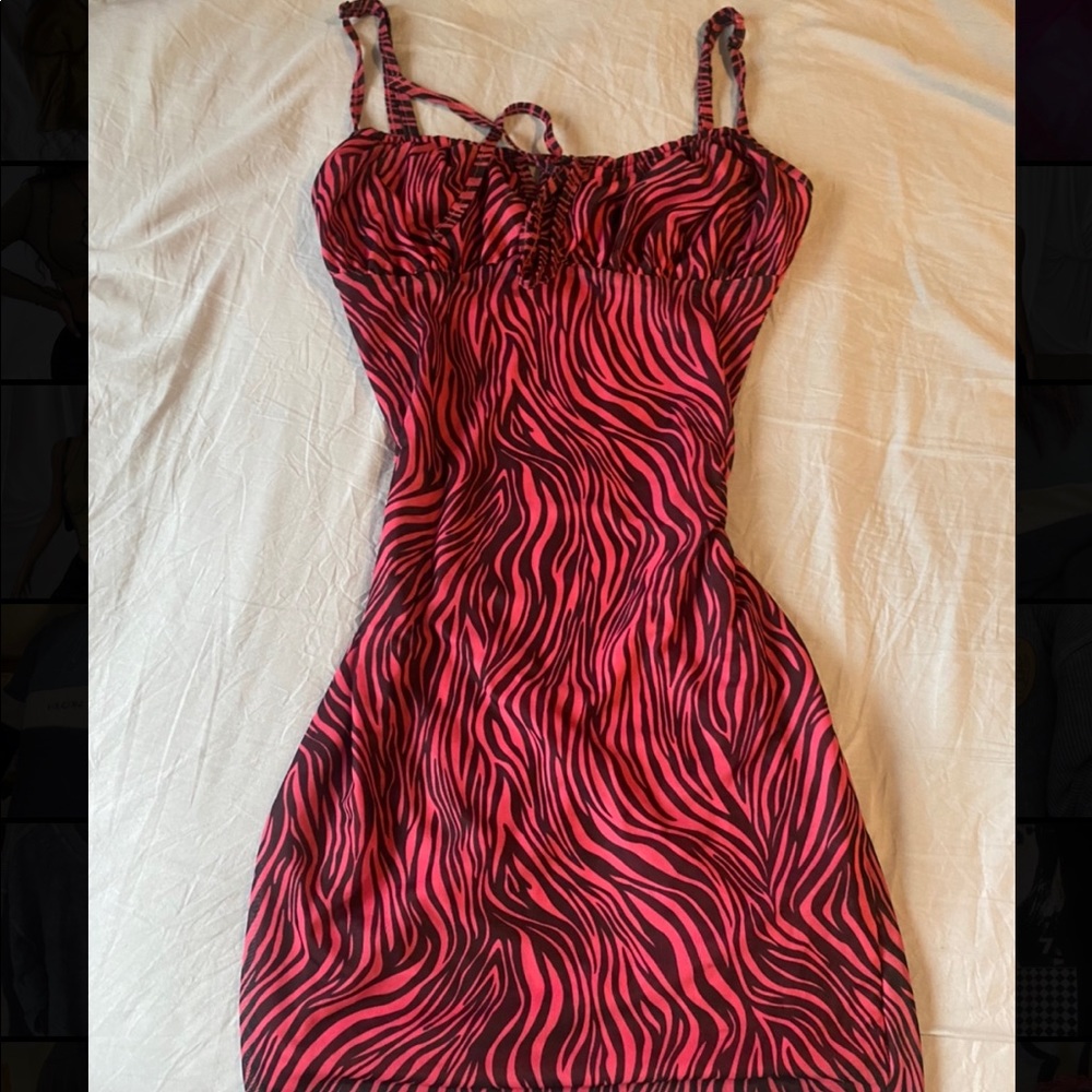 Animal print party dress